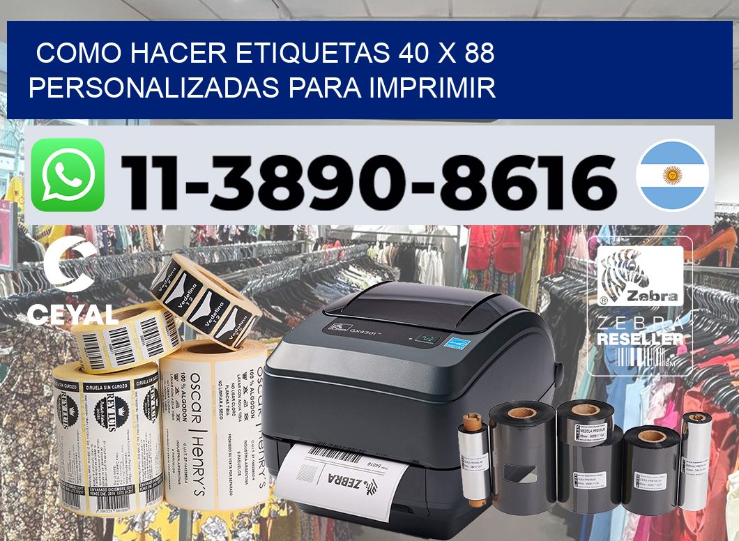 como hacer etiquetas 40 x 88 personalizadas para imprimir