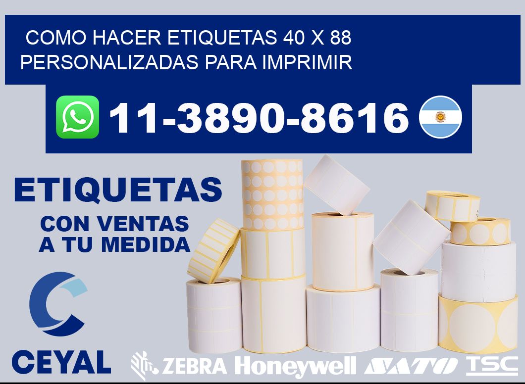 como hacer etiquetas 40 x 88 personalizadas para imprimir