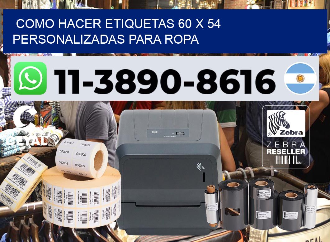 como hacer etiquetas 60 x 54 personalizadas para ropa