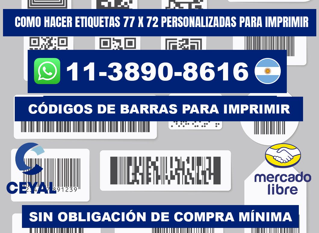 como hacer etiquetas 77 x 72 personalizadas para imprimir