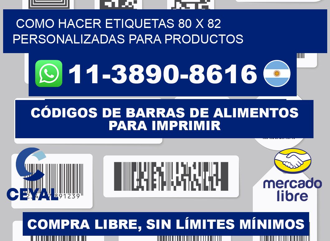 como hacer etiquetas 80 x 82 personalizadas para productos