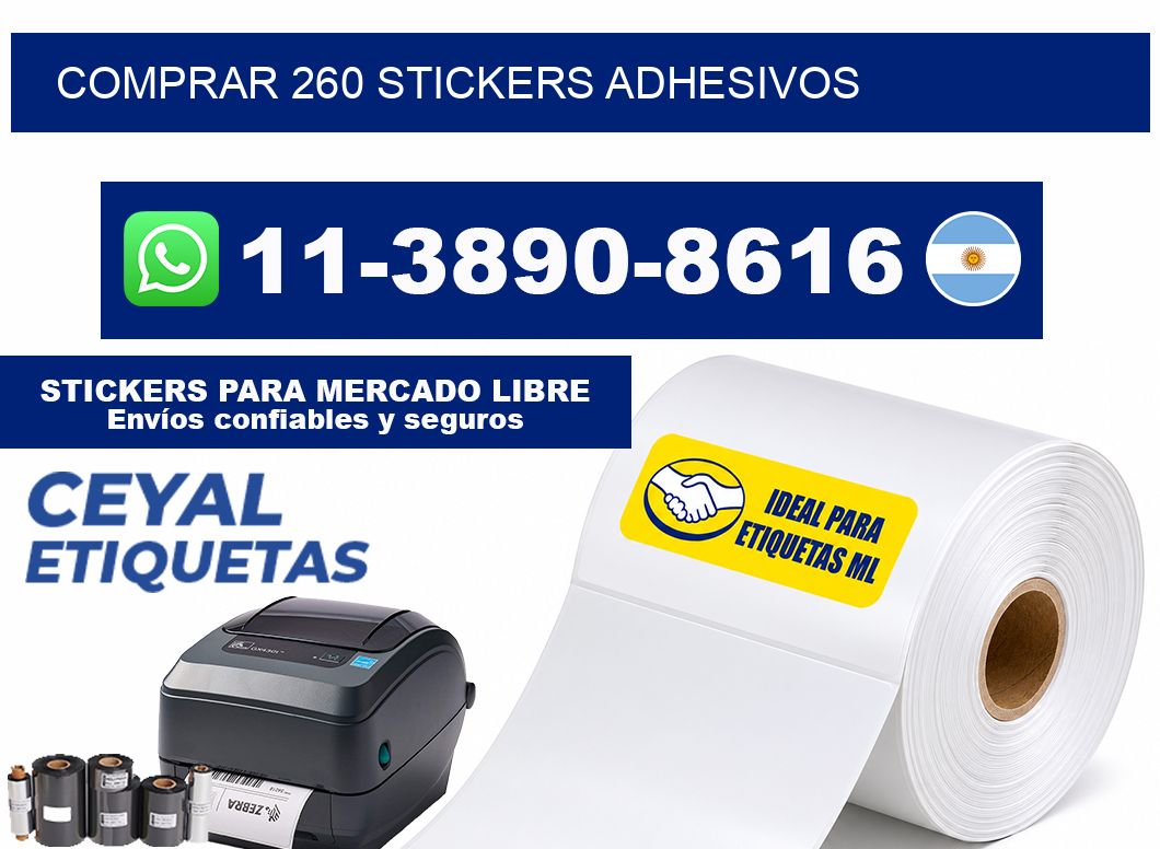 comprar 260 stickers adhesivos