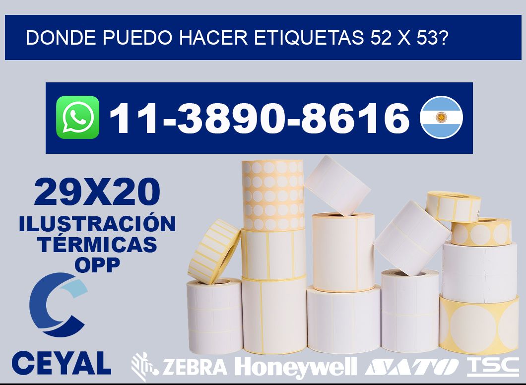 donde puedo hacer etiquetas 52 x 53?