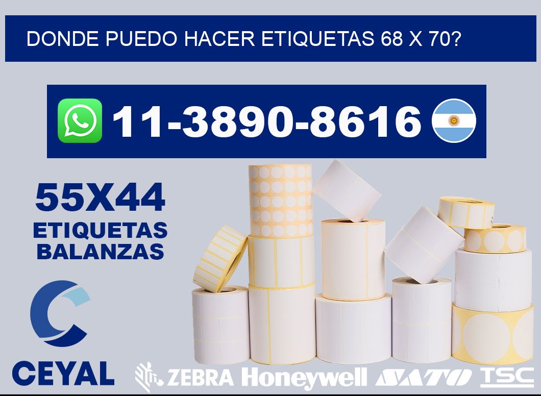donde puedo hacer etiquetas 68 x 70?