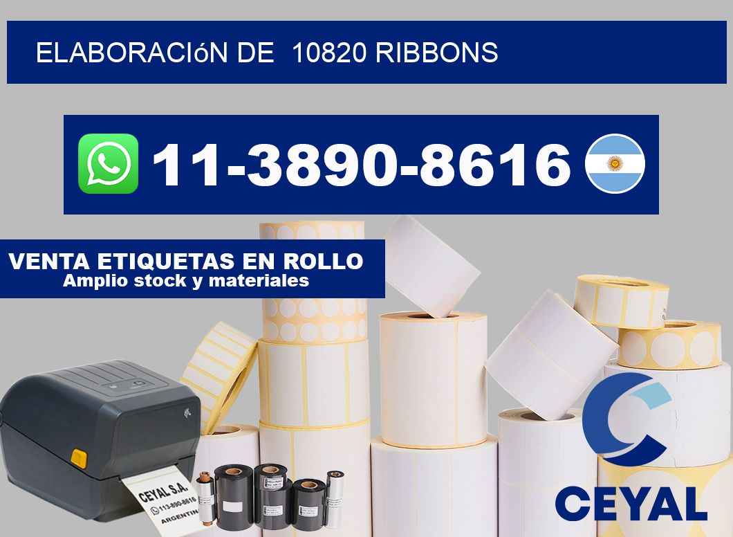 elaboración de  10820 ribbons