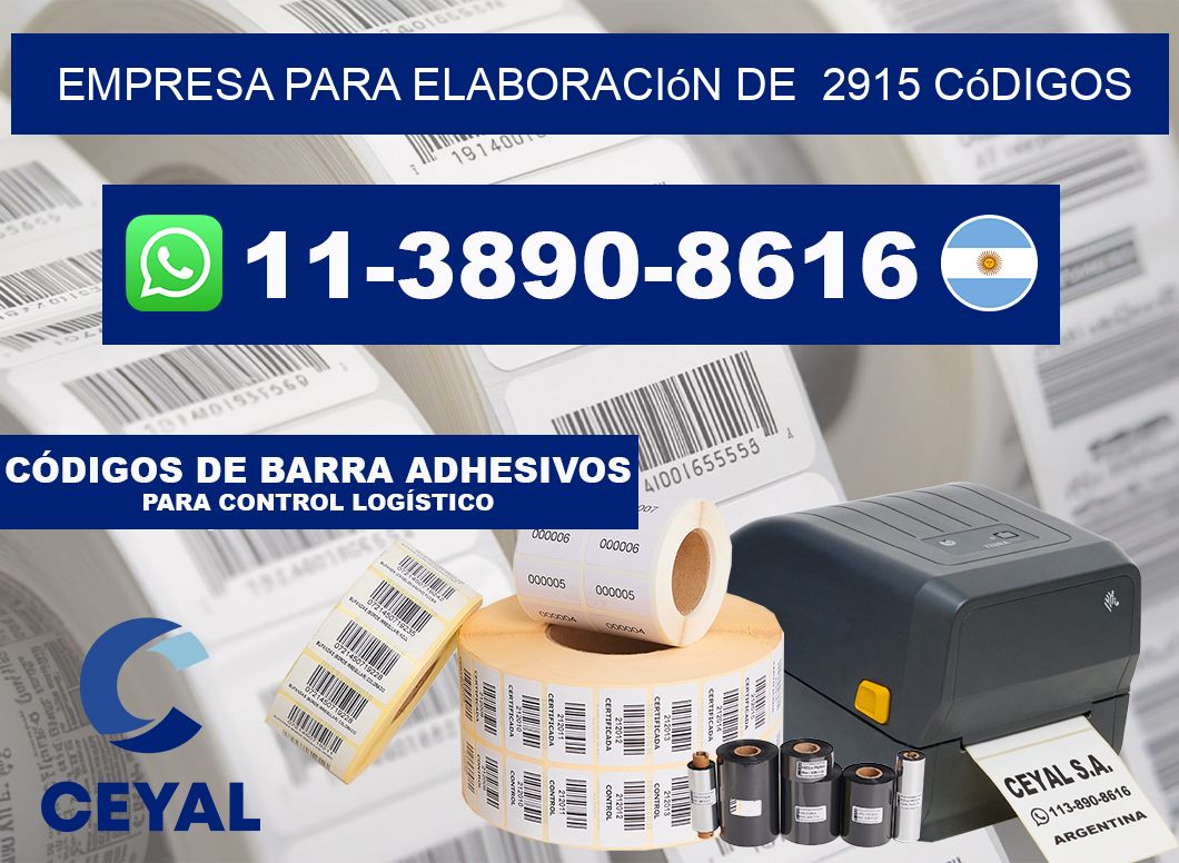 empresa para elaboración de 2915 códigos