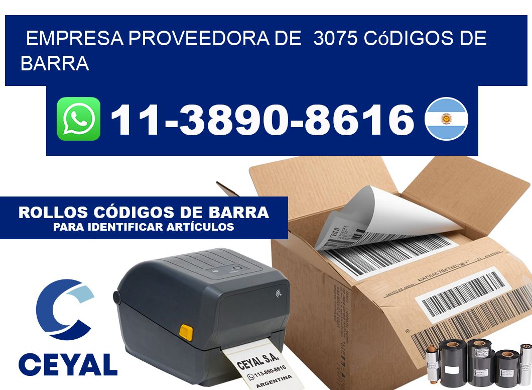 empresa proveedora de  3075 códigos de barra