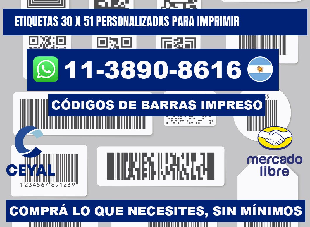 etiquetas 30 x 51 personalizadas para imprimir