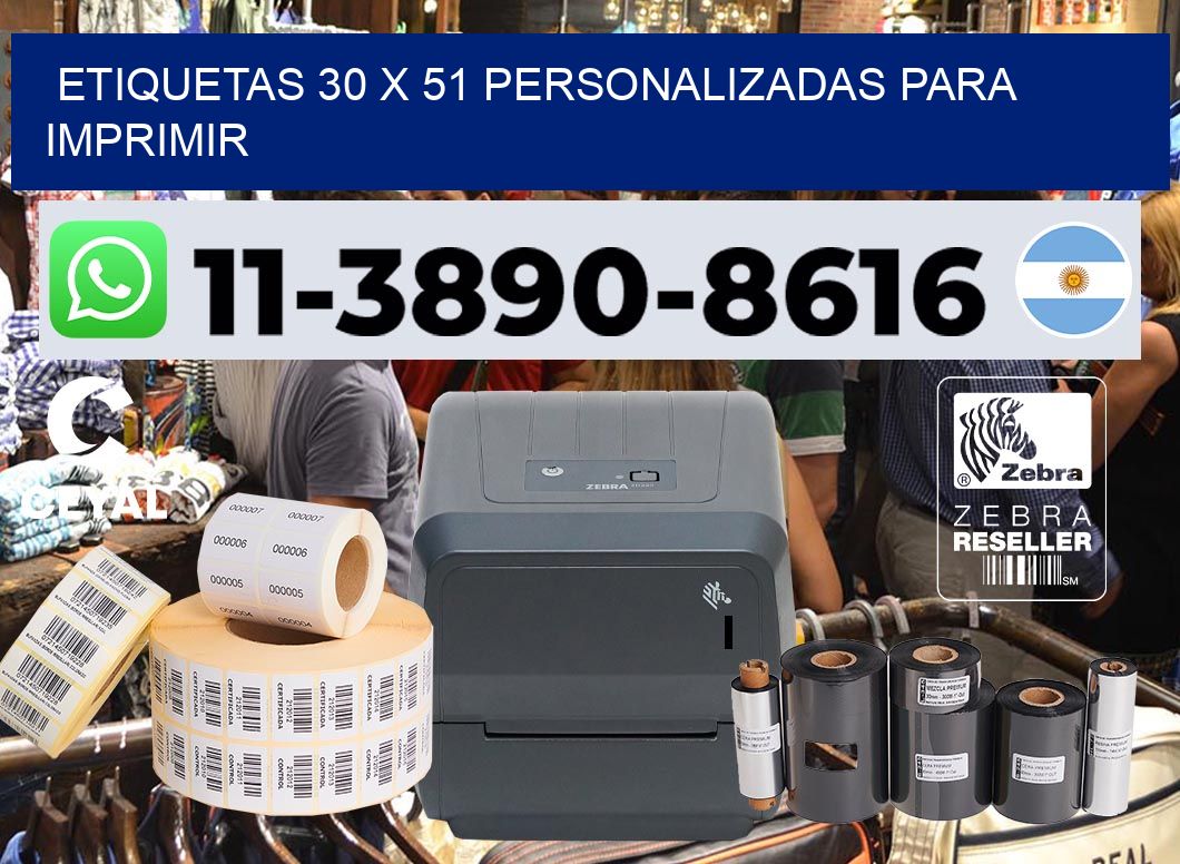 etiquetas 30 x 51 personalizadas para imprimir