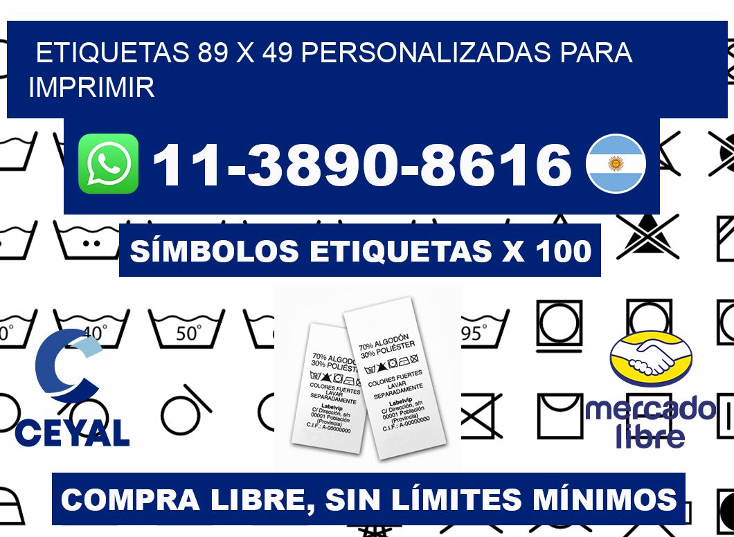 etiquetas 89 x 49 personalizadas para imprimir