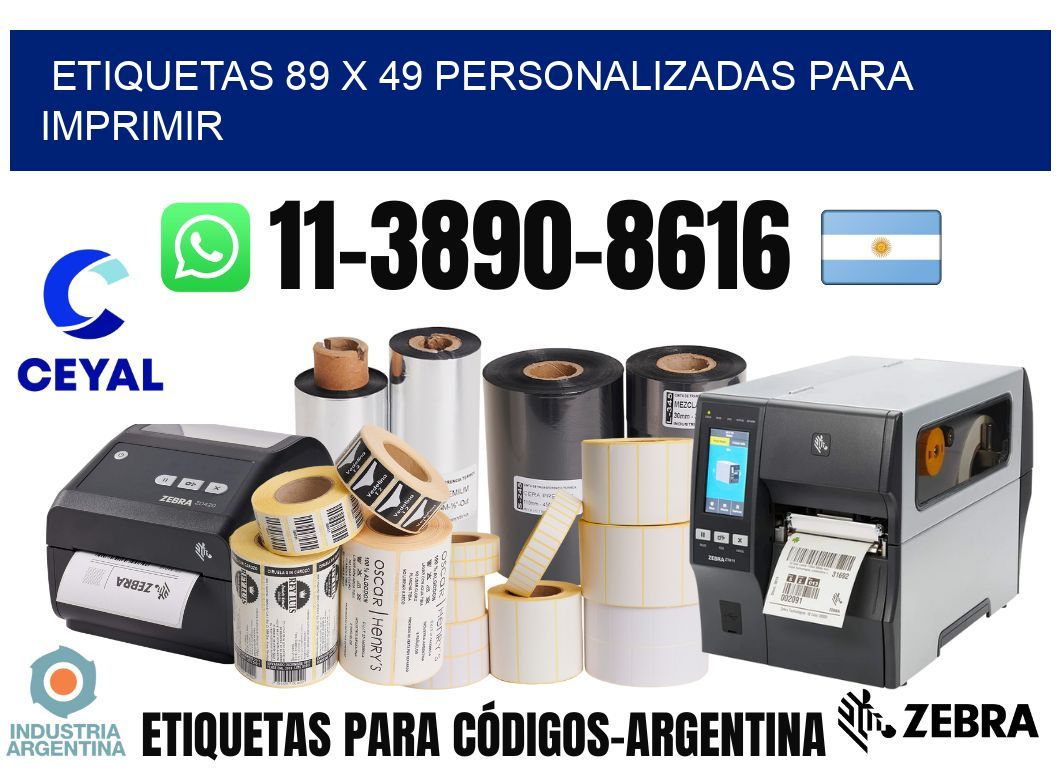 etiquetas 89 x 49 personalizadas para imprimir
