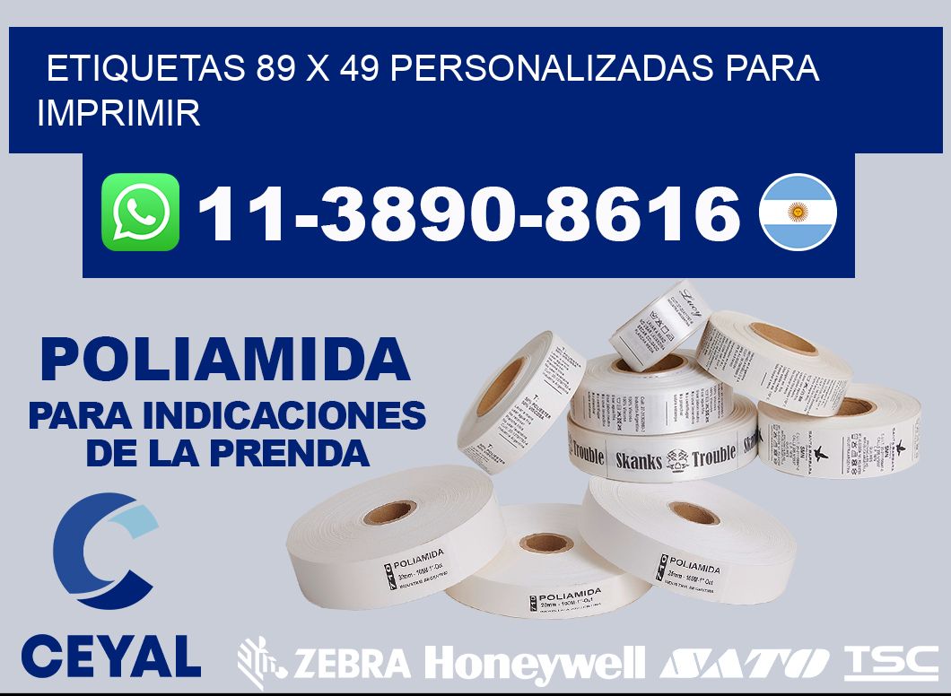 etiquetas 89 x 49 personalizadas para imprimir