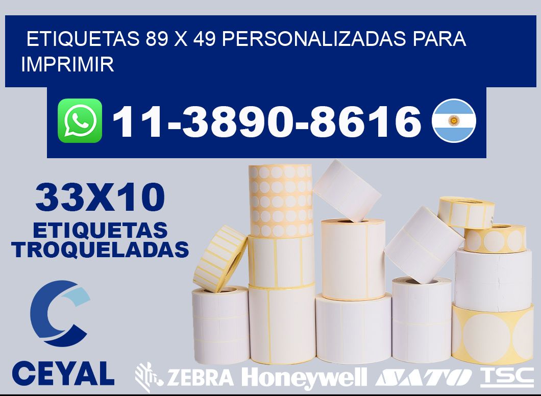 etiquetas 89 x 49 personalizadas para imprimir
