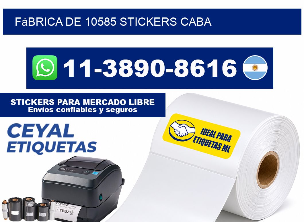 fábrica de 10585 stickers CABA