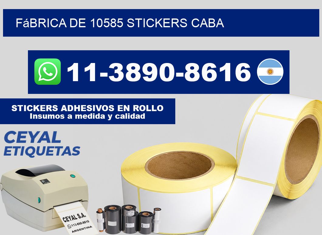 fábrica de 10585 stickers CABA