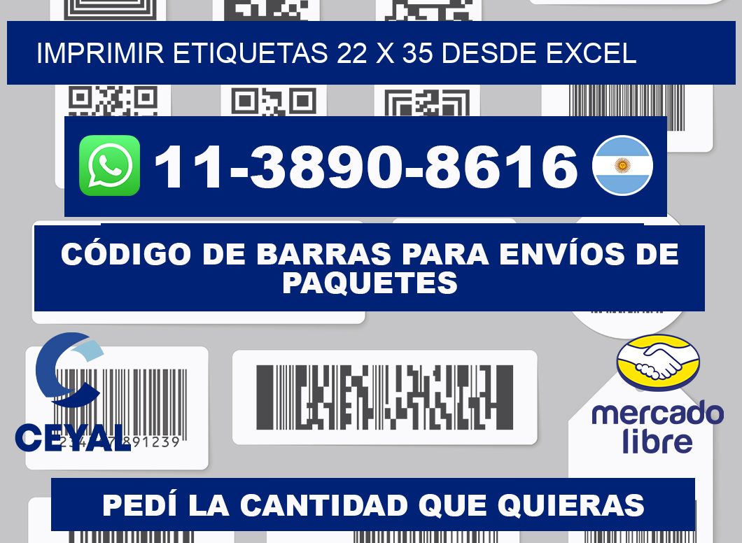 imprimir etiquetas 22 x 35 desde excel