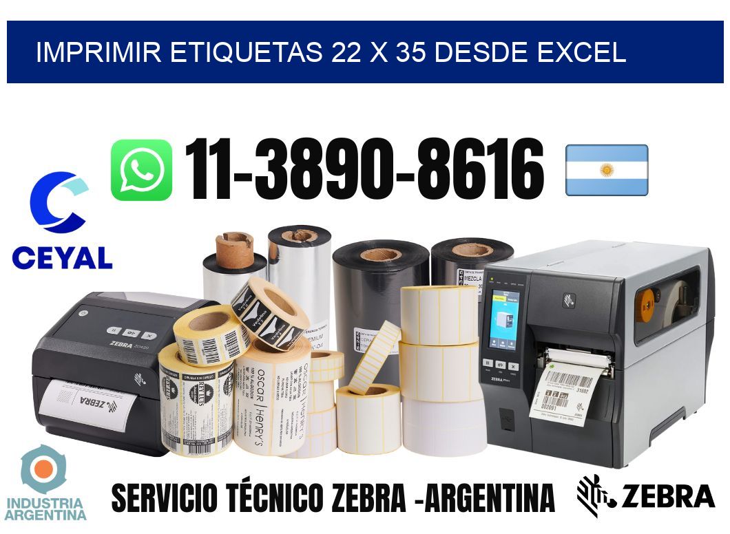 imprimir etiquetas 22 x 35 desde excel