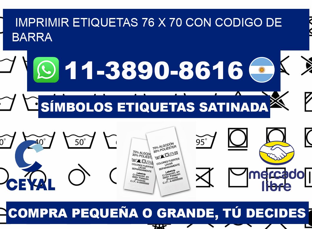 imprimir etiquetas 76 x 70 con codigo de barra