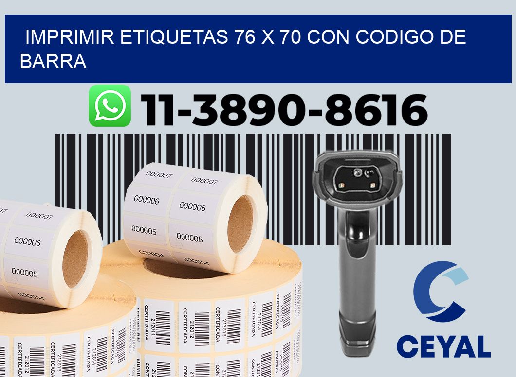 imprimir etiquetas 76 x 70 con codigo de barra