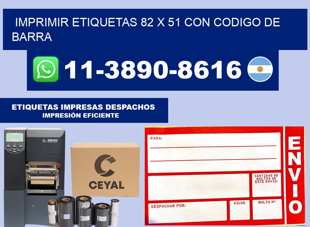imprimir etiquetas 82 x 51 con codigo de barra