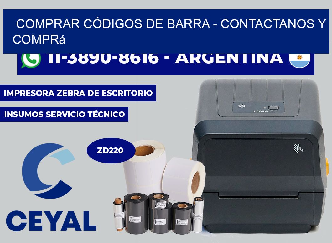 COMPRAR CÓDIGOS DE BARRA - Contactanos y comprá