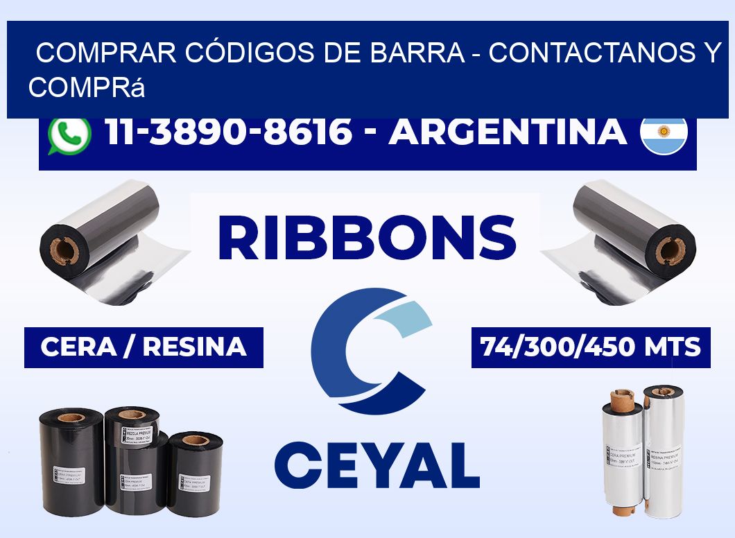 COMPRAR CÓDIGOS DE BARRA - Contactanos y comprá