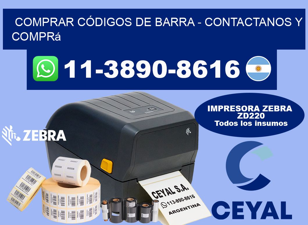COMPRAR CÓDIGOS DE BARRA - Contactanos y comprá