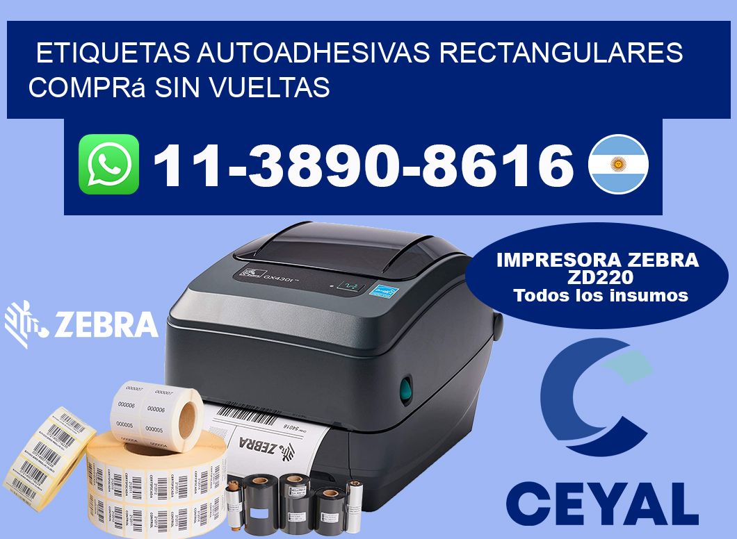 ETIQUETAS AUTOADHESIVAS RECTANGULARES Comprá sin vueltas