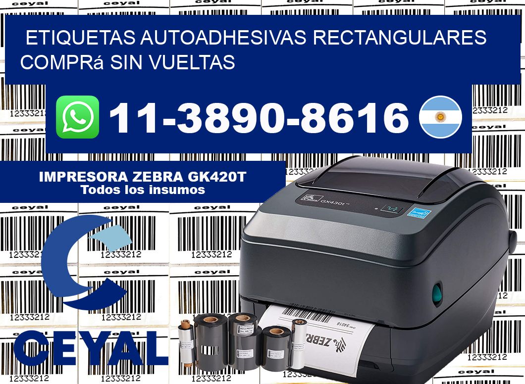 ETIQUETAS AUTOADHESIVAS RECTANGULARES Comprá sin vueltas