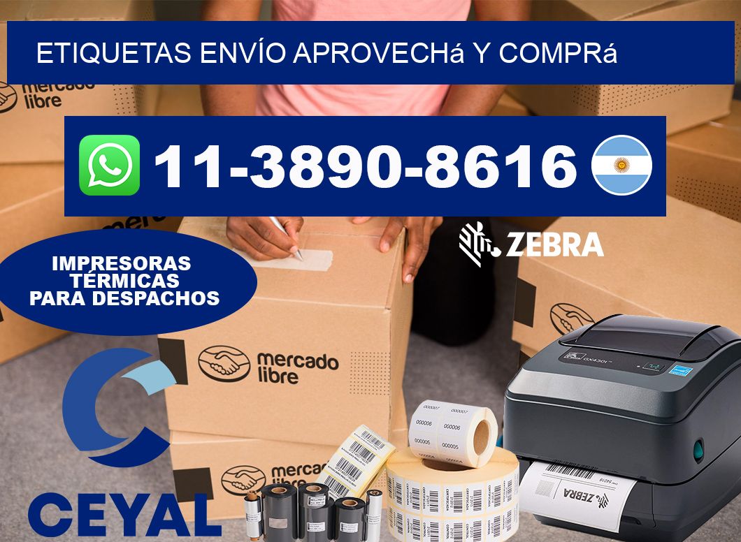 ETIQUETAS ENVÍO Aprovechá y comprá