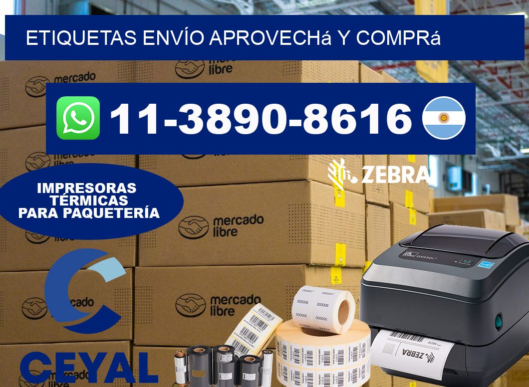 ETIQUETAS ENVÍO Aprovechá y comprá
