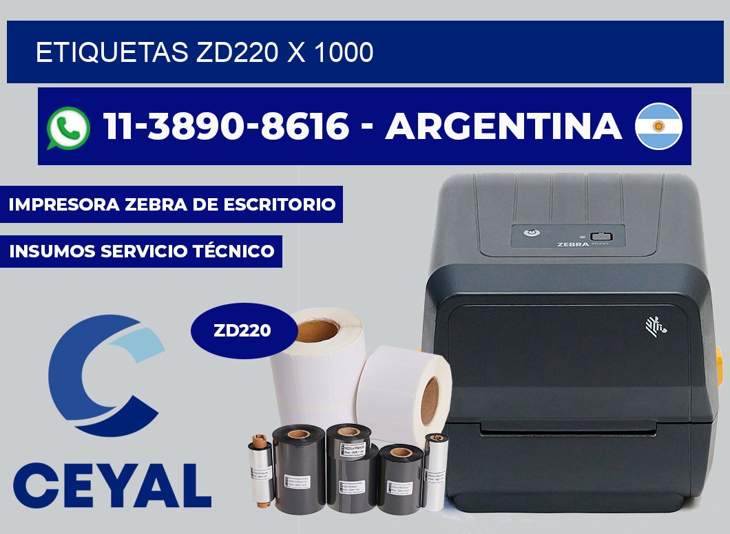 ETIQUETAS ZD220 x 1000