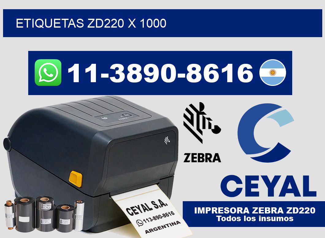 ETIQUETAS ZD220 x 1000