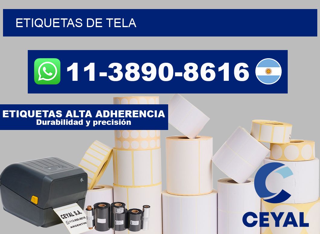 ETIQUETAS de tela