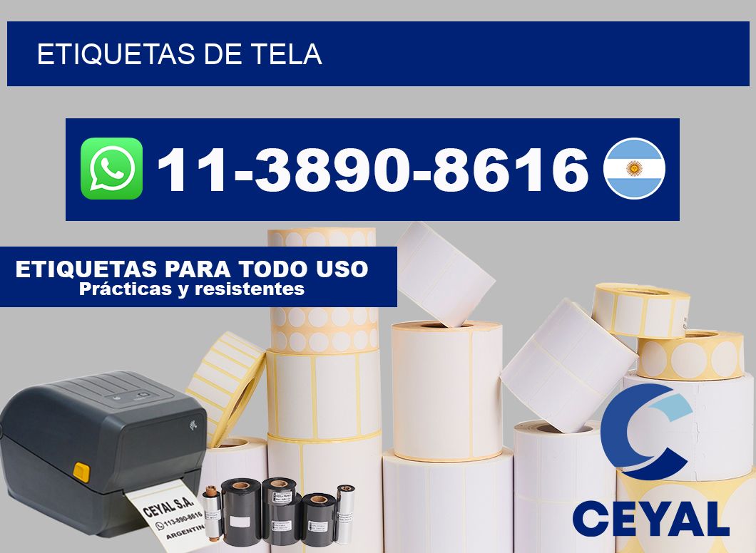ETIQUETAS de tela