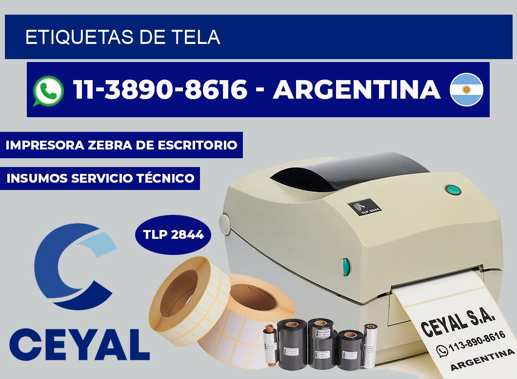 ETIQUETAS de tela