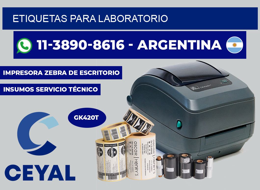 ETIQUETAS para laboratorio