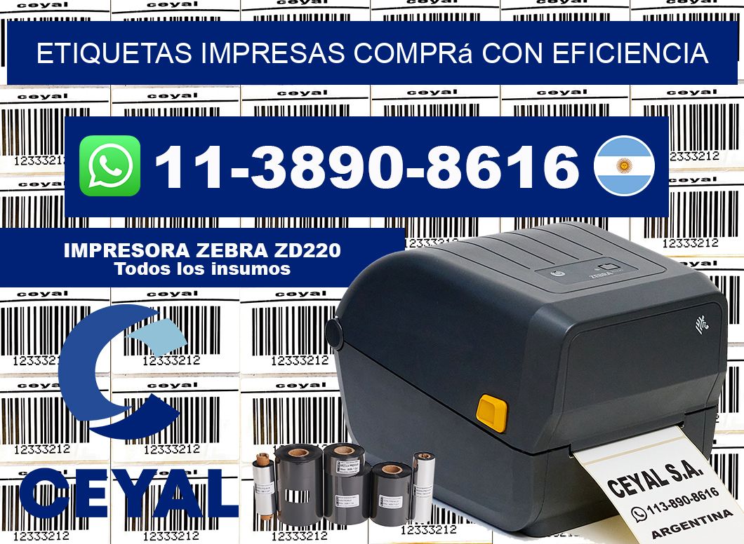 etiquetas impresas Comprá con eficiencia