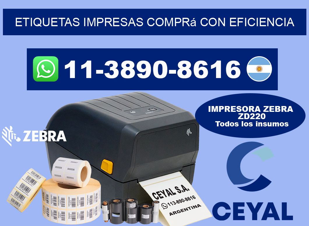 etiquetas impresas Comprá con eficiencia