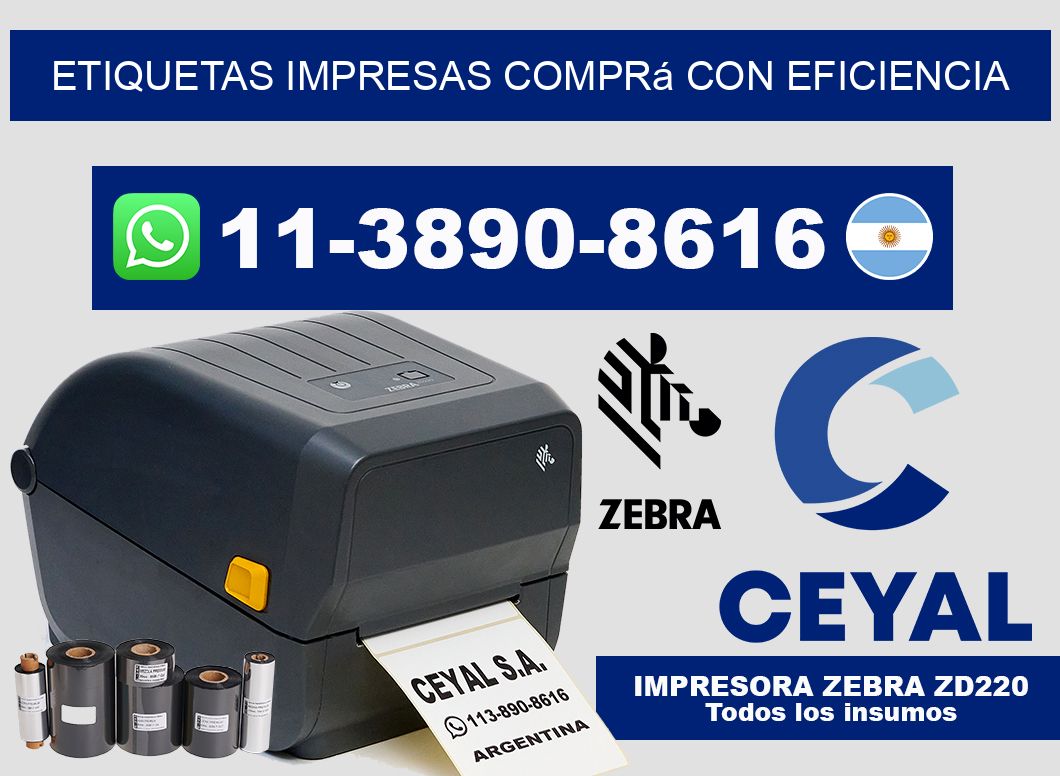 etiquetas impresas Comprá con eficiencia