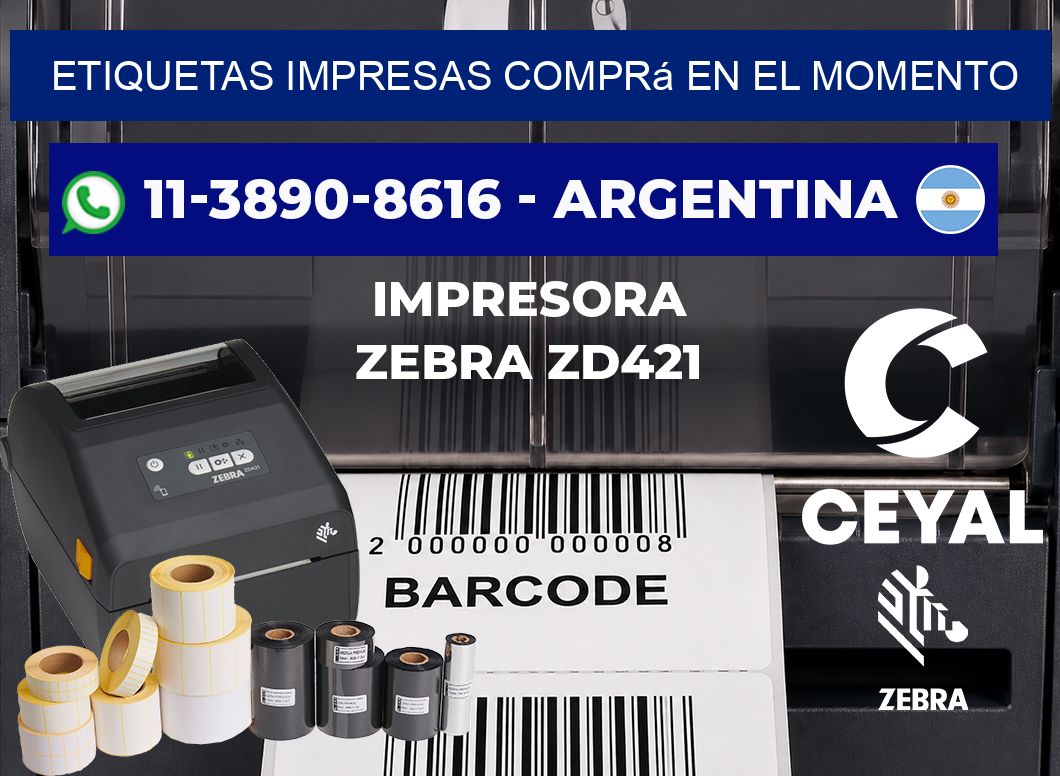 etiquetas impresas Comprá en el momento