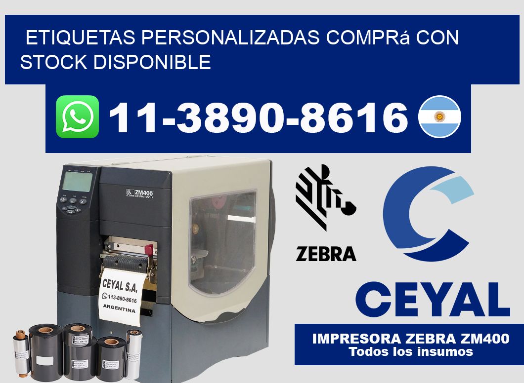 etiquetas personalizadas Comprá con stock disponible