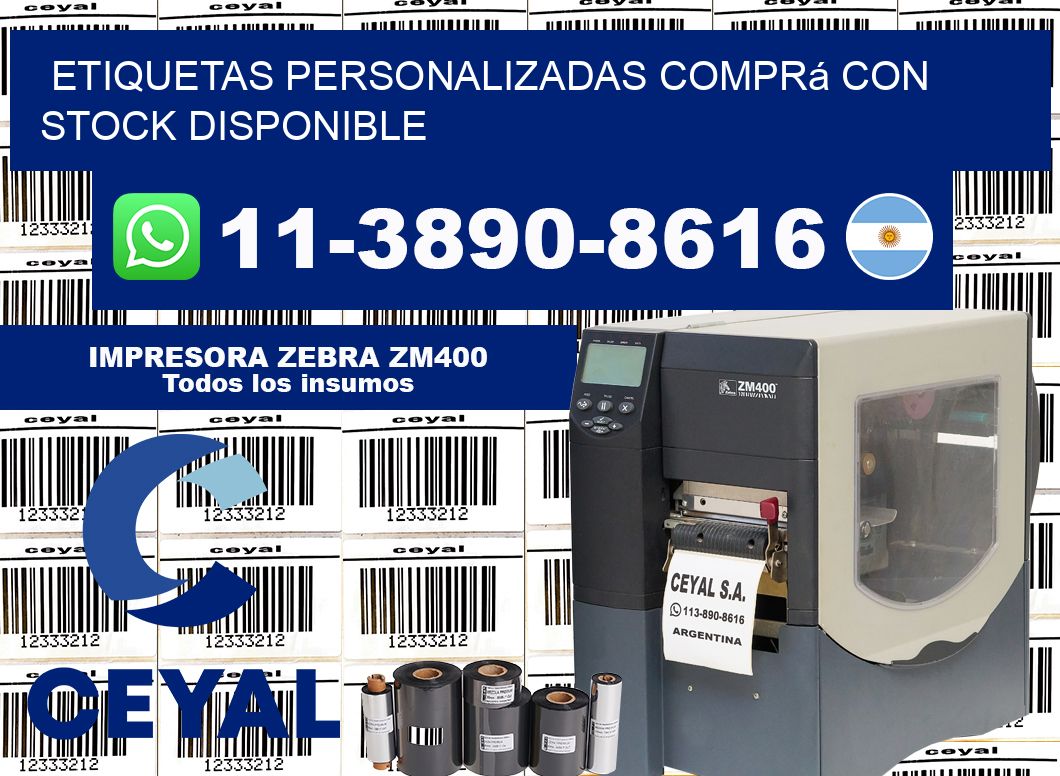 etiquetas personalizadas Comprá con stock disponible