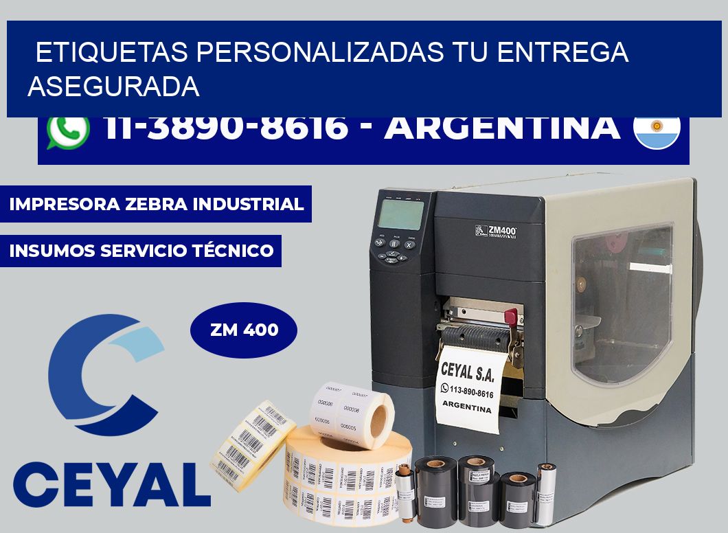etiquetas personalizadas Tu entrega asegurada