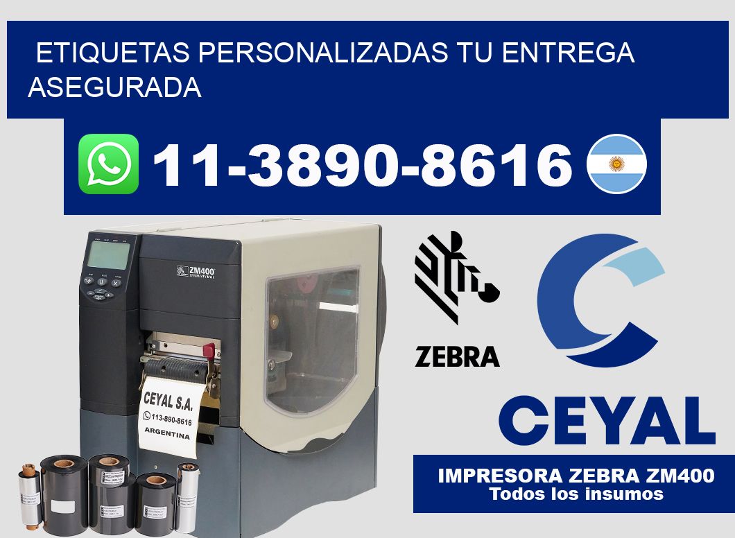 etiquetas personalizadas Tu entrega asegurada