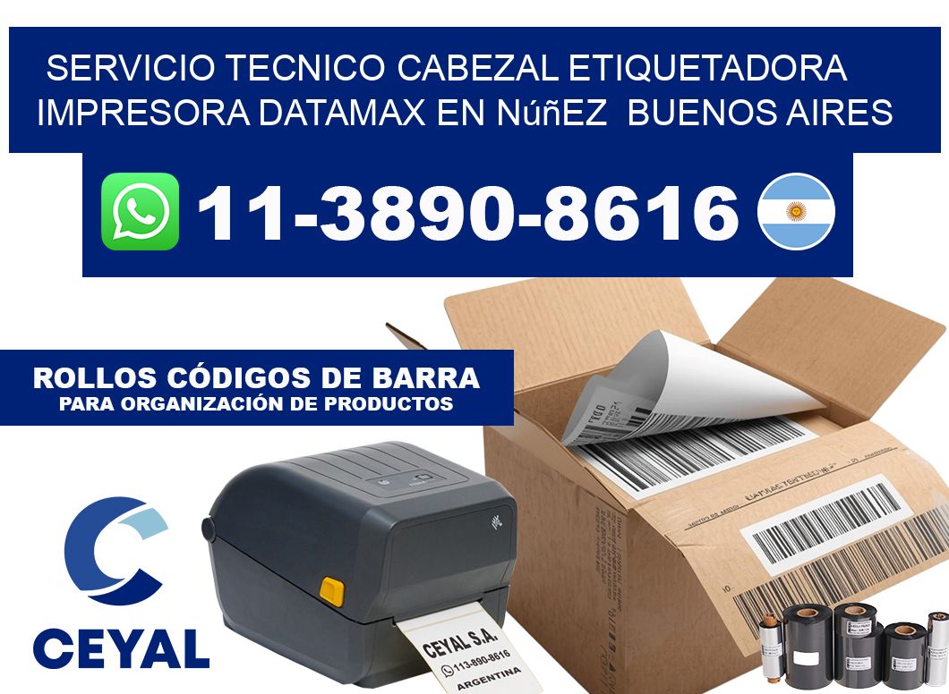 servicio tecnico cabezal etiquetadora impresora Datamax en Núñez  Buenos Aires