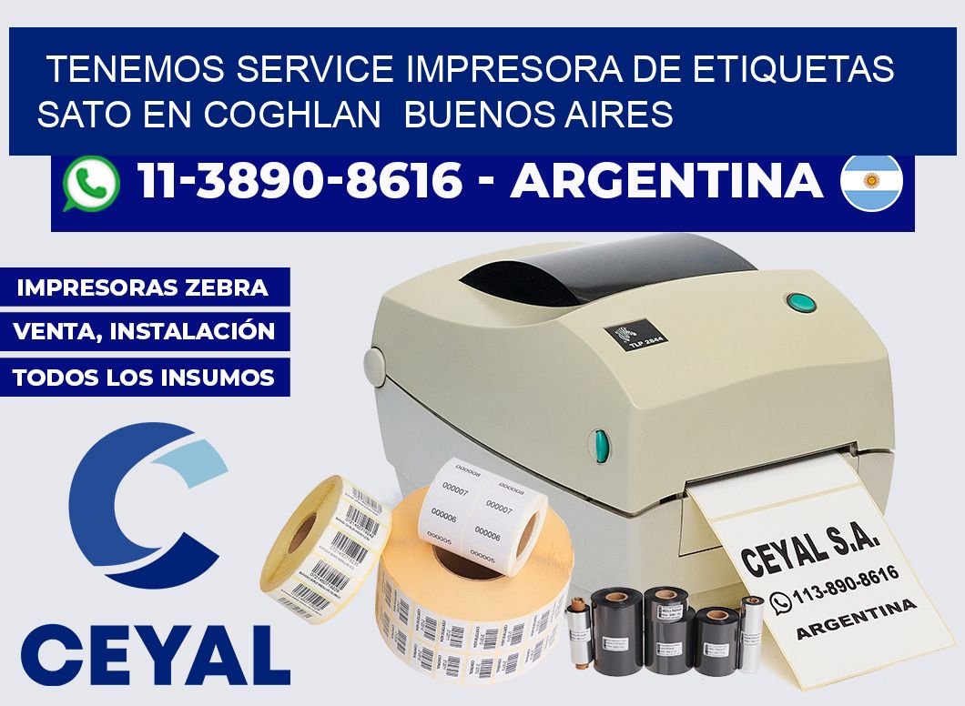 tenemos service Impresora de etiquetas Sato en Coghlan  Buenos Aires