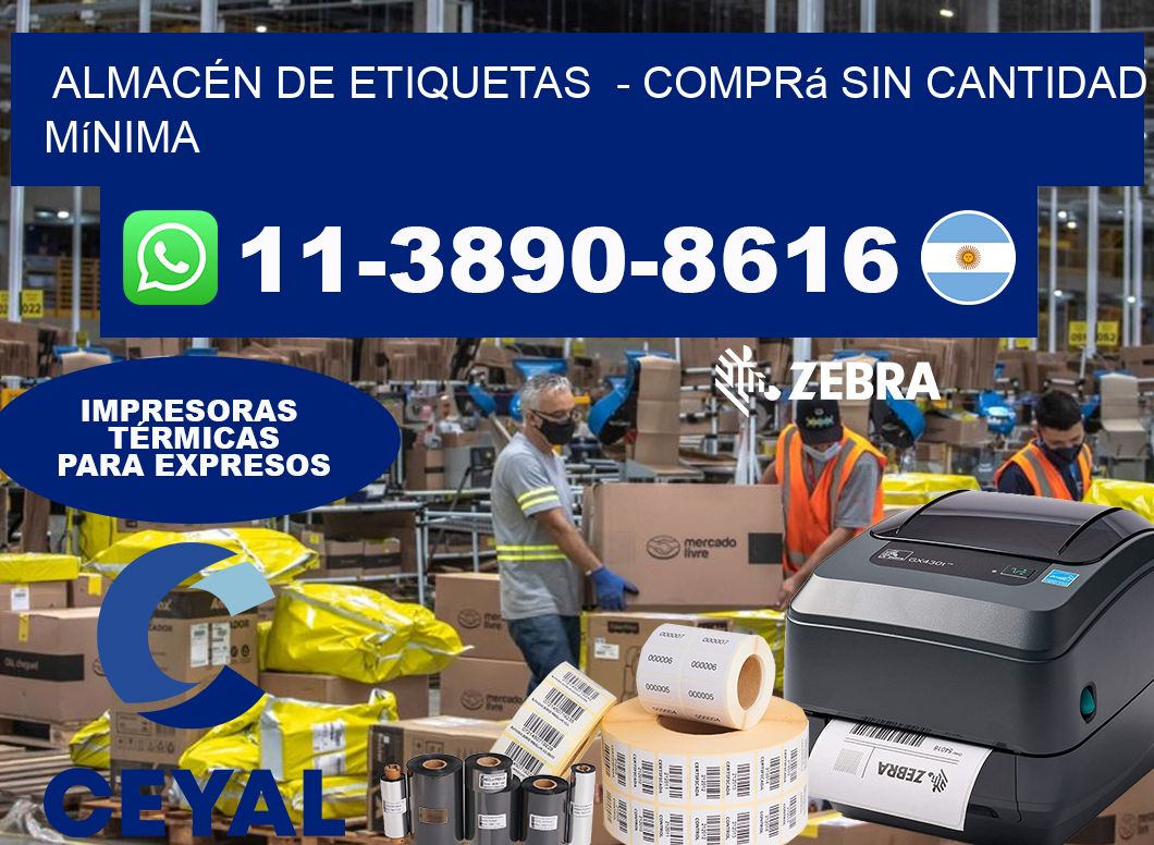 ALMACÉN DE ETIQUETAS - Comprá sin cantidad mínima
