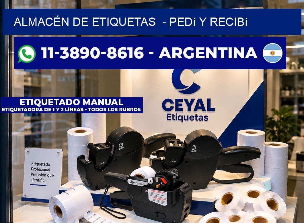 ALMACÉN DE ETIQUETAS - Pedí y recibí