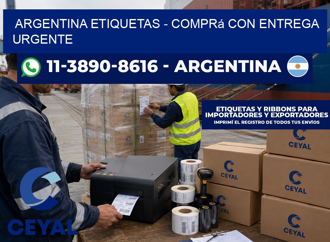ARGENTINA ETIQUETAS - Comprá con entrega urgente